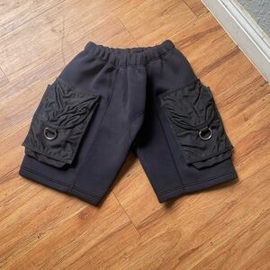Black Cargo Shorts for Men